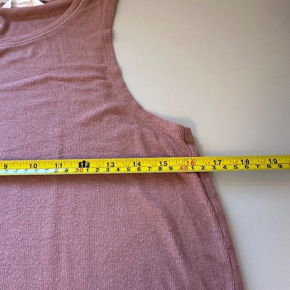 Athleta Ribbed Mauve Racerback Tank Top | Size Small - Picture 4 of 5
